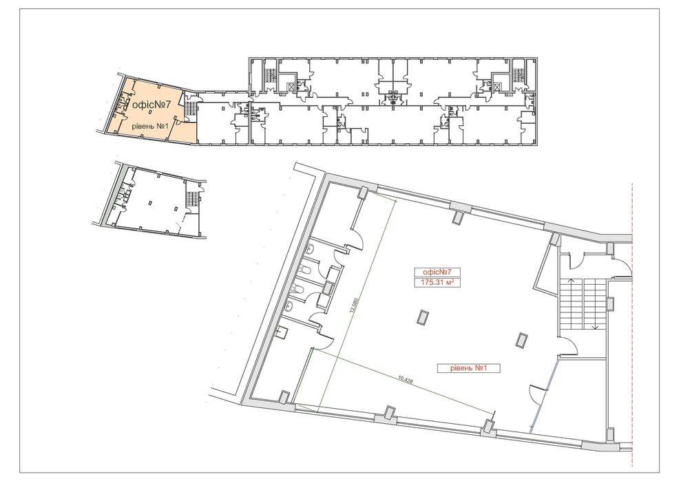 Оренда офіса в БЦ на Глибочицькій 17 (172 м2)