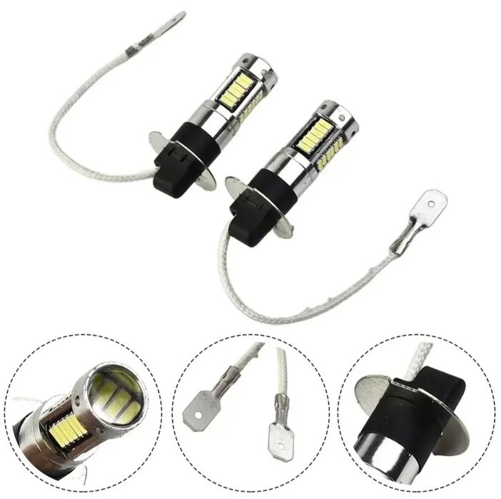 Светодиодная лампочка , лампа Led H3 , дхо, противотуманки