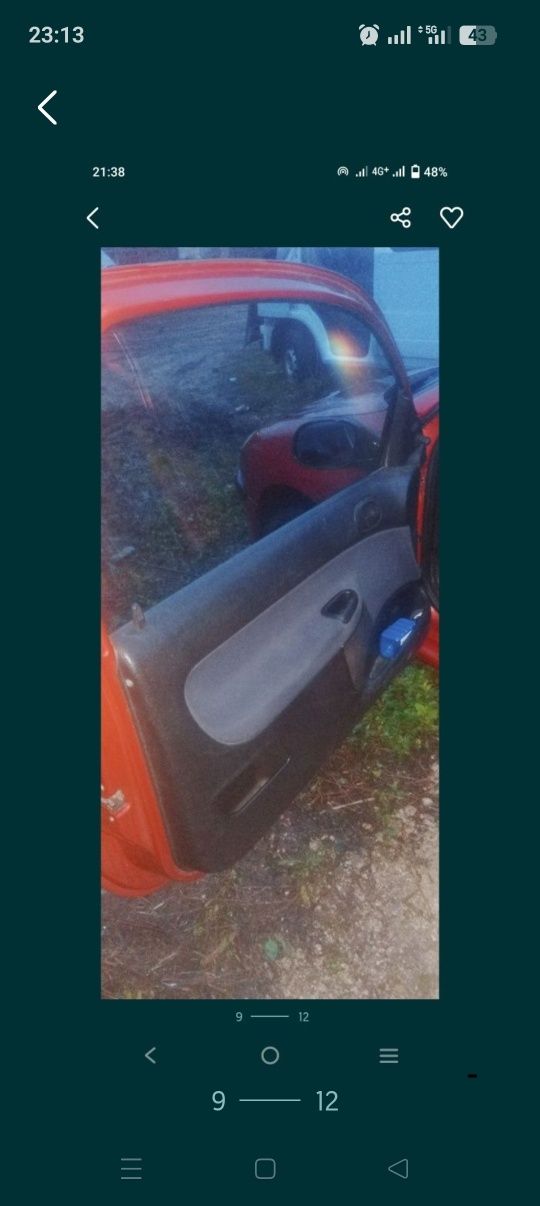 Peugeot 206 1.1 gasolina so peças