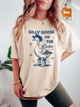T-Shirt Luźny Oversize Z Nadrukiem Slogan Beżowy Casual Shein Xs 34