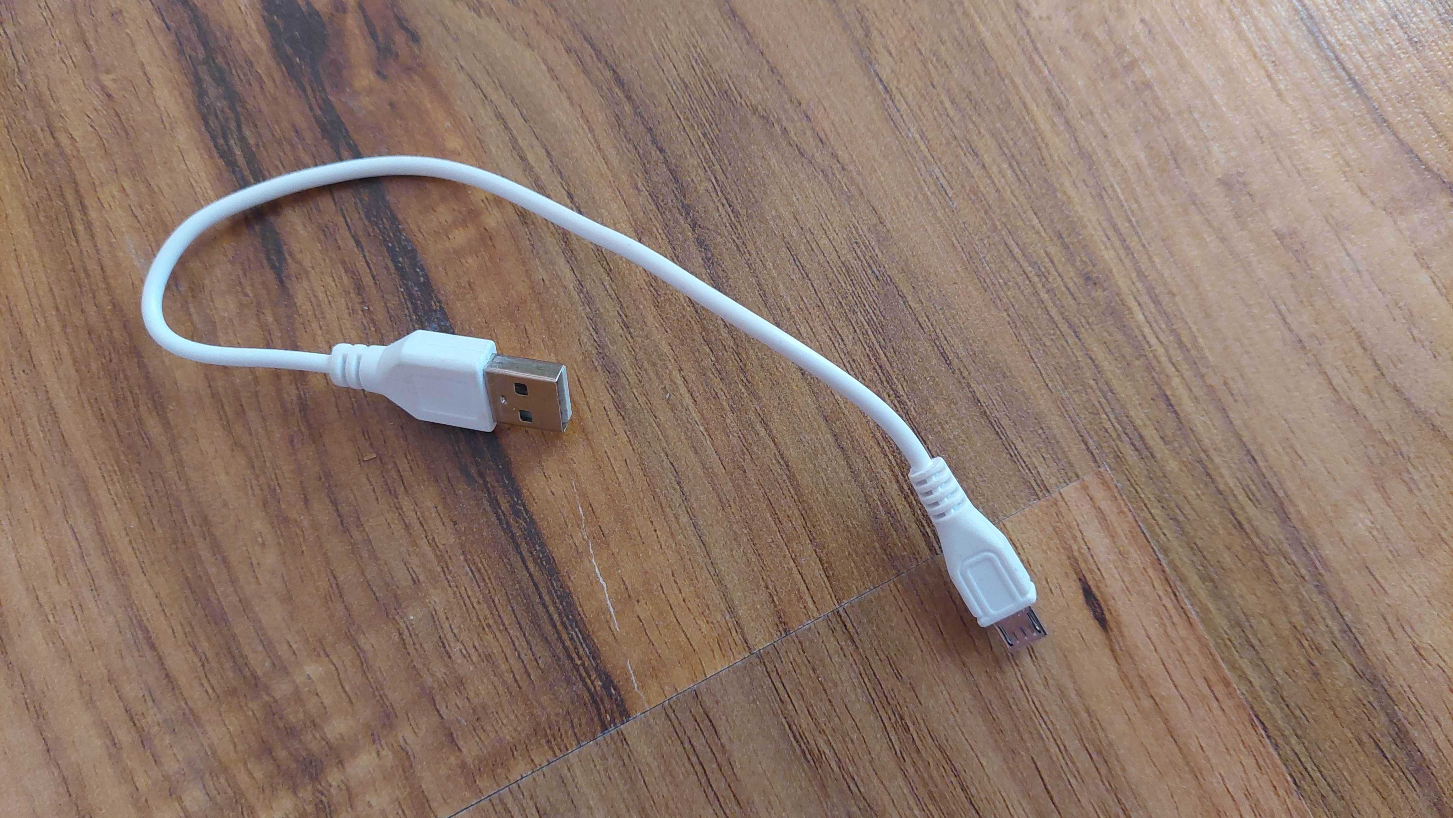 Kabel usb-usb-b biały 25 cm