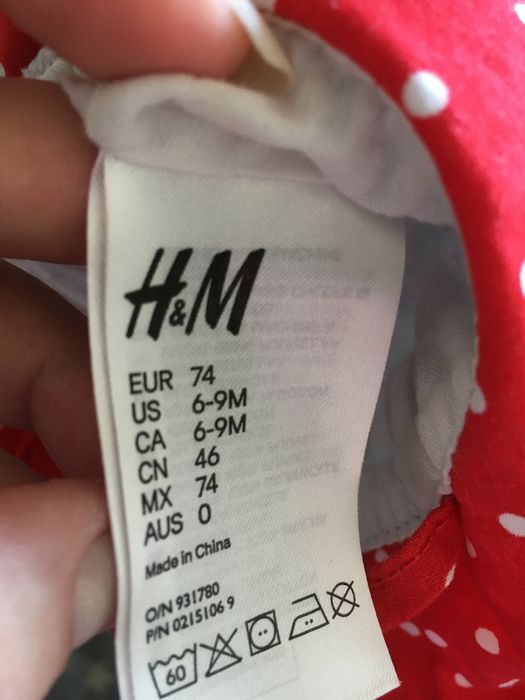 Kapelusz dla dziewczynki h&m 74