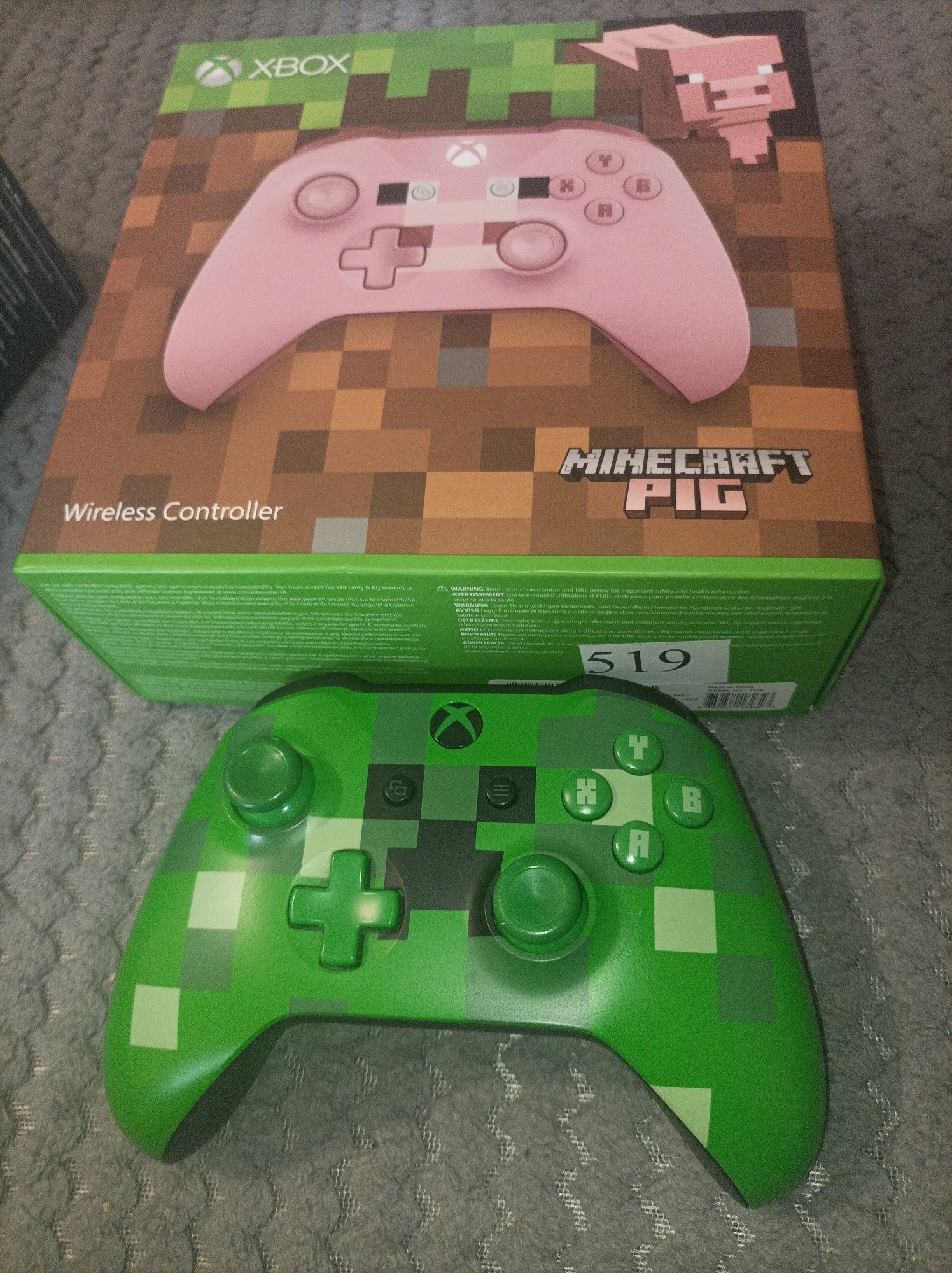 Tylko dziś Pad pady Minecraft pig 2szt limitowane Xbox one s series