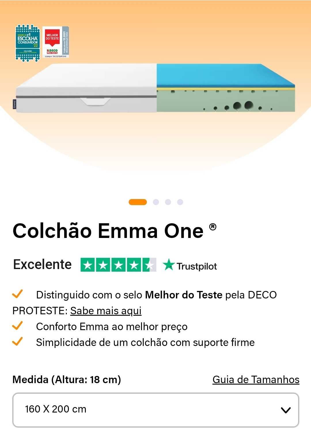 Colchão EMA novo sem uso