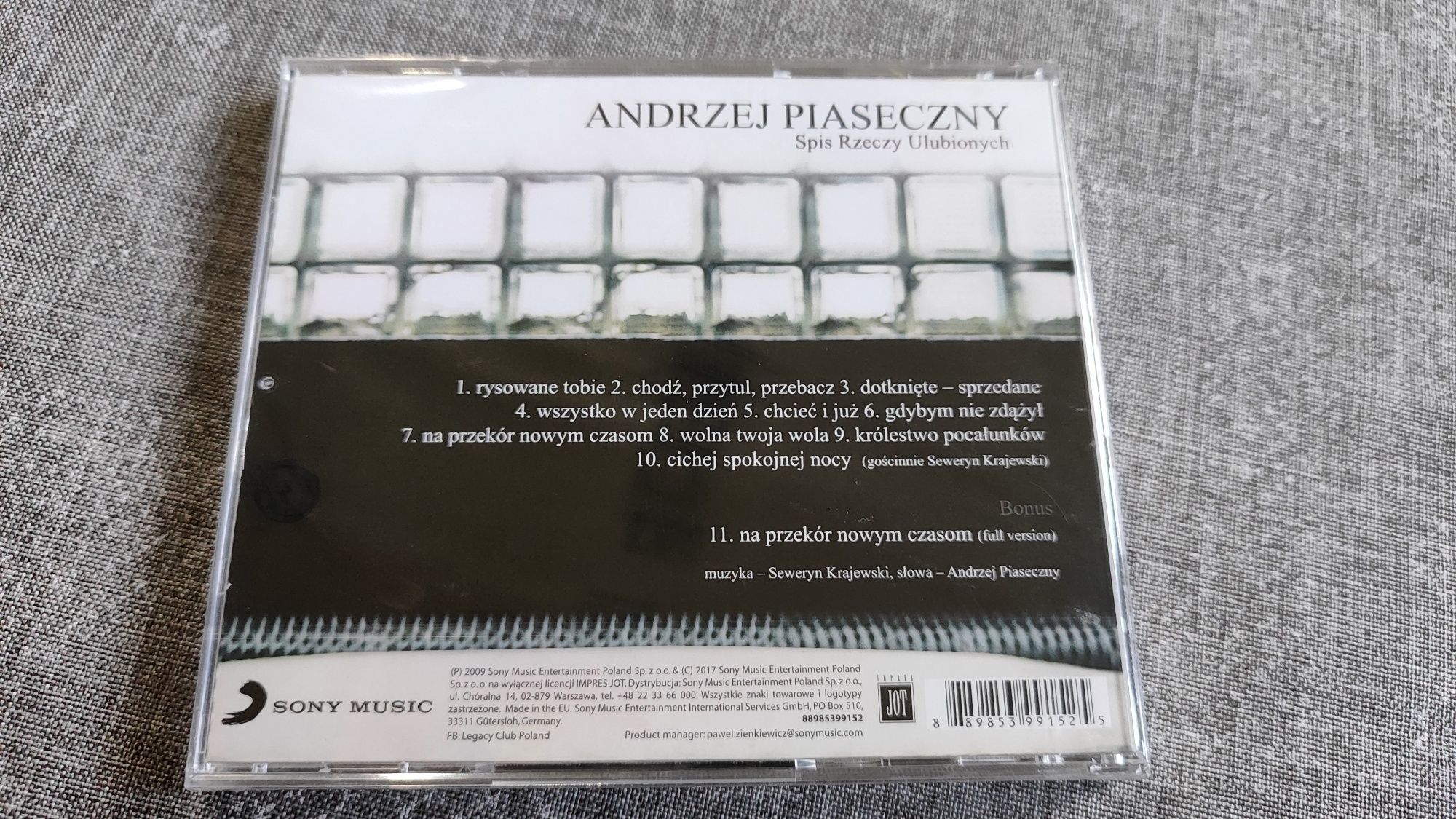 Andrzej Piaseczny Spis rzeczy ulubionych nowa zafiolowana reedycja