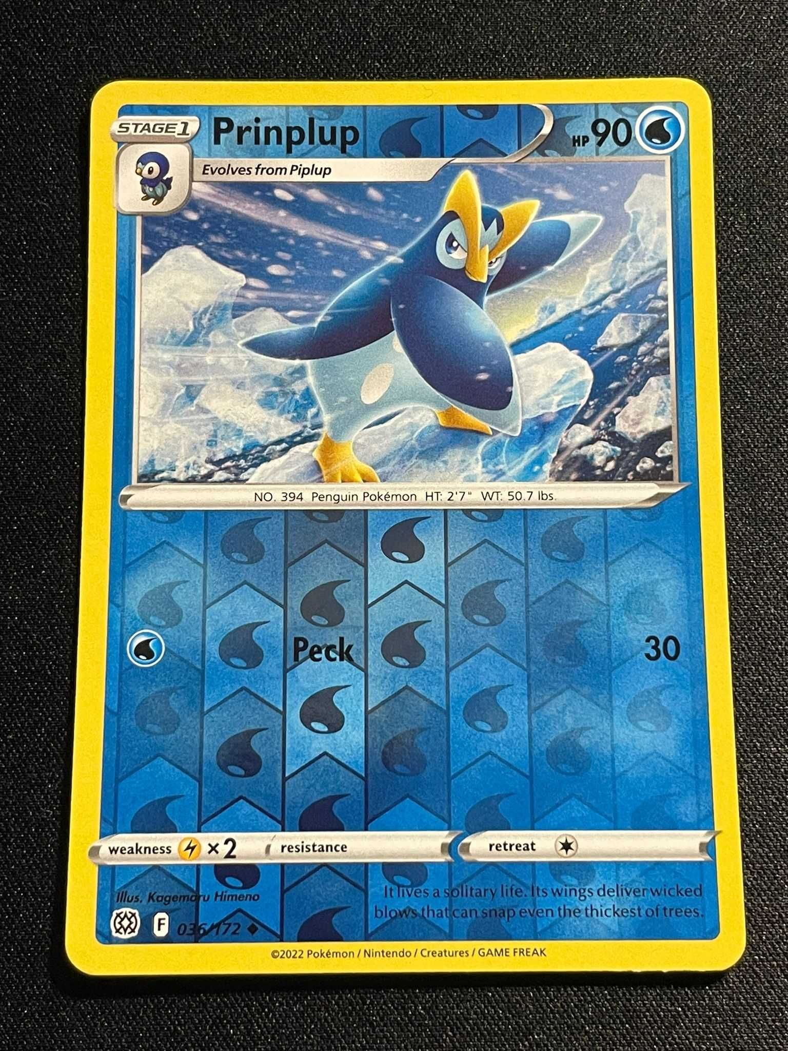 Carta Pokémon Prinplup 36/172 Brilliant Stars