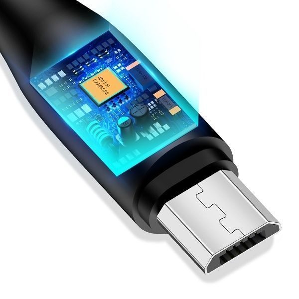 Kabel USAMS U18 Micro USB 2A Fast Charge 1M - Czarny