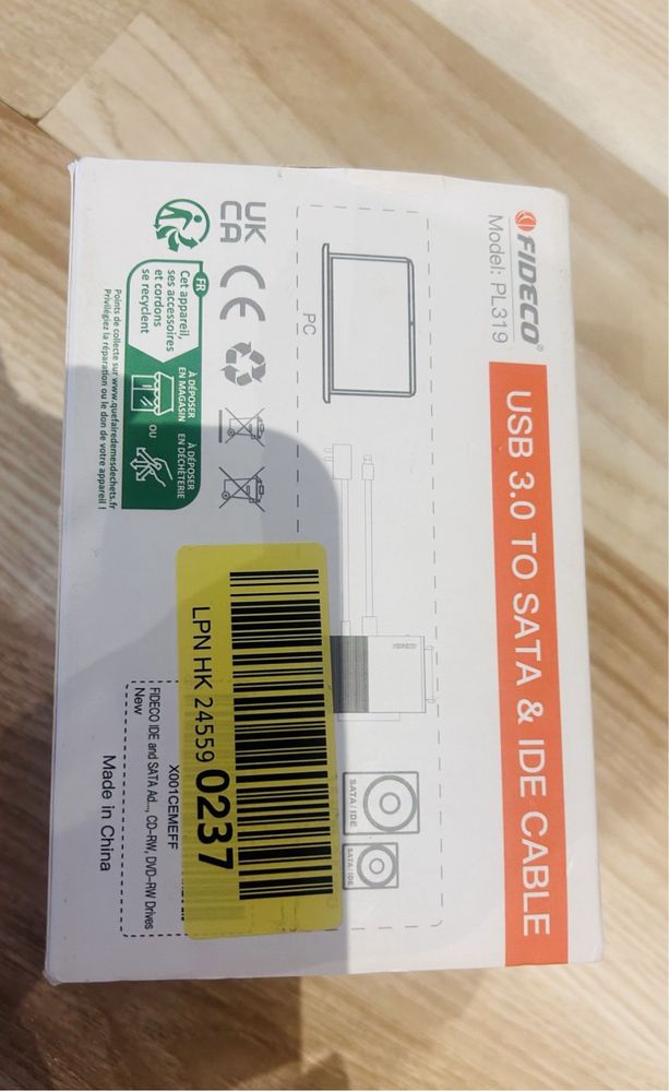 Adapter Fideco PL319 do dysków twardych