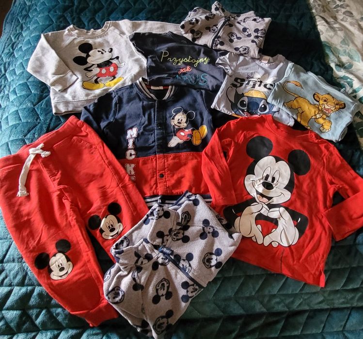 9 szt. Ubranka niemowlęce 86 Myszka Miki Disney
