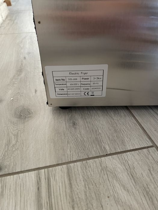 Dulnice Frytkownica Gastronomiczna 16L podwójna 2x3000W