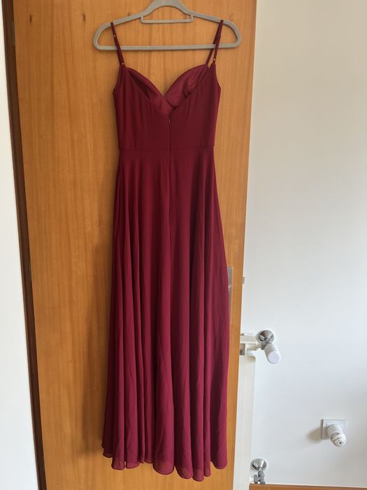Vestido de cerimonia tam S bordeux, NOVO com etiqueta