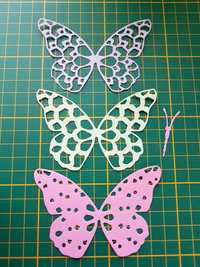 Motyl motyle 3D wykrojnik scrapbooking do składania zestaw