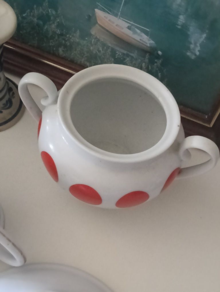 Açucareiro de porcelana SPAL,sem tampa