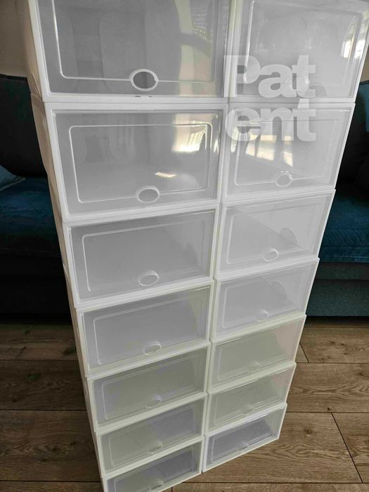 Pudełka 20 sztuk modułowe organizery białe do przechowywania zestaw