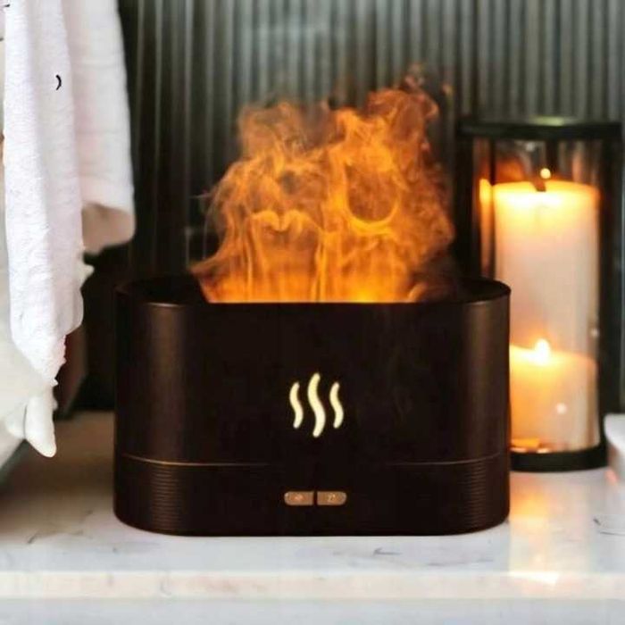 NAWILŻACZ POWIETRZA Ewaporacyjny PŁOMIEŃ Dyfuzor Zapachowy Aromaterapi