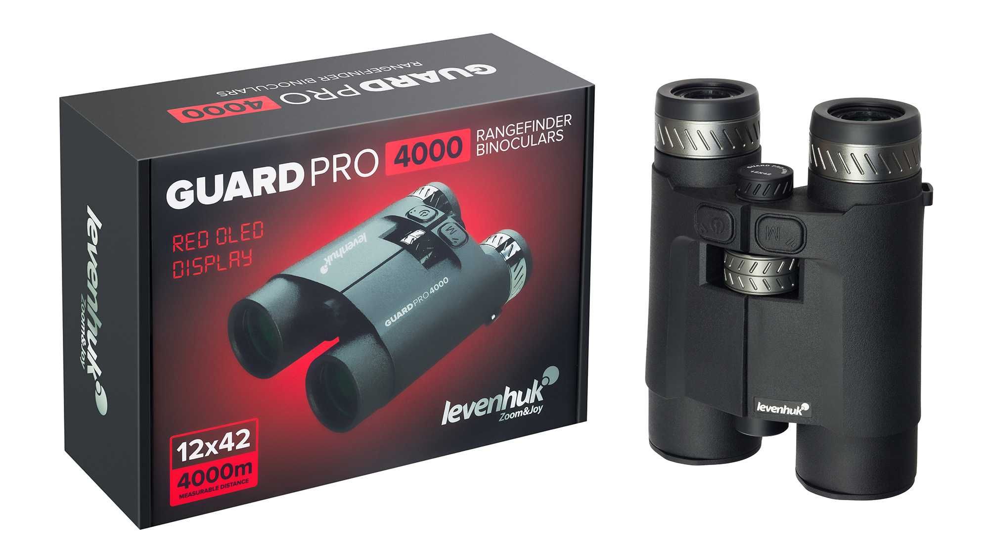 Lornetka z dalmierzem Levenhuk Guard PRO 4000 zestaw