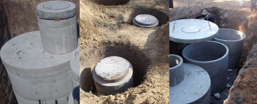 Екскаватор Послуги Бетонні КругиКільцяКопанняСептикЗ переливомКвадрати