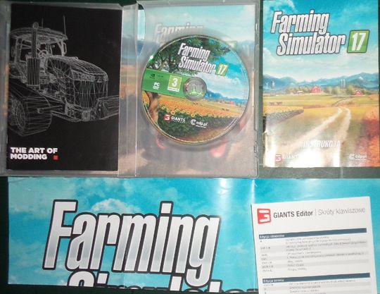 Farming simulator 17 2016 PC DVD BOX, plakat, Polska farma 2017 BOX PC