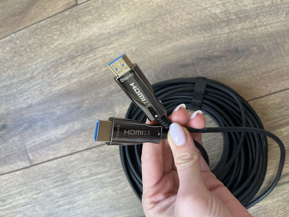 Кабель HDMI 2.0, 4k UHD, AOC оптичний, 20 метрів