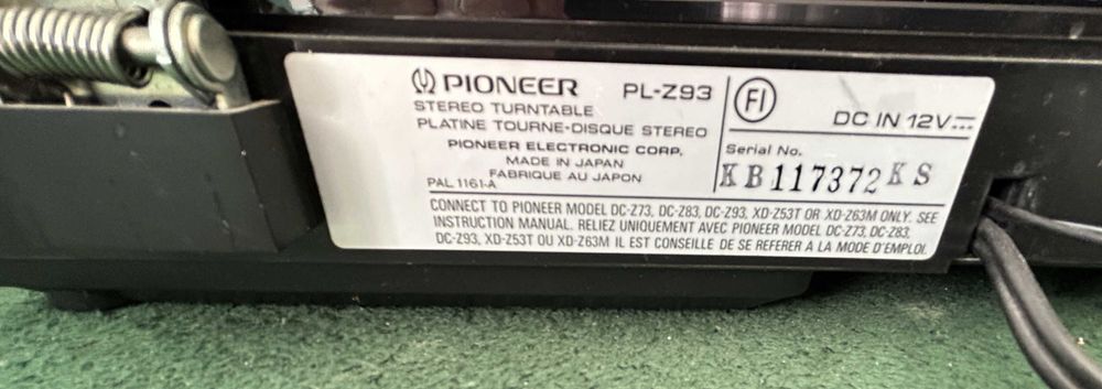 Gramofon Pioneer PL-Z93