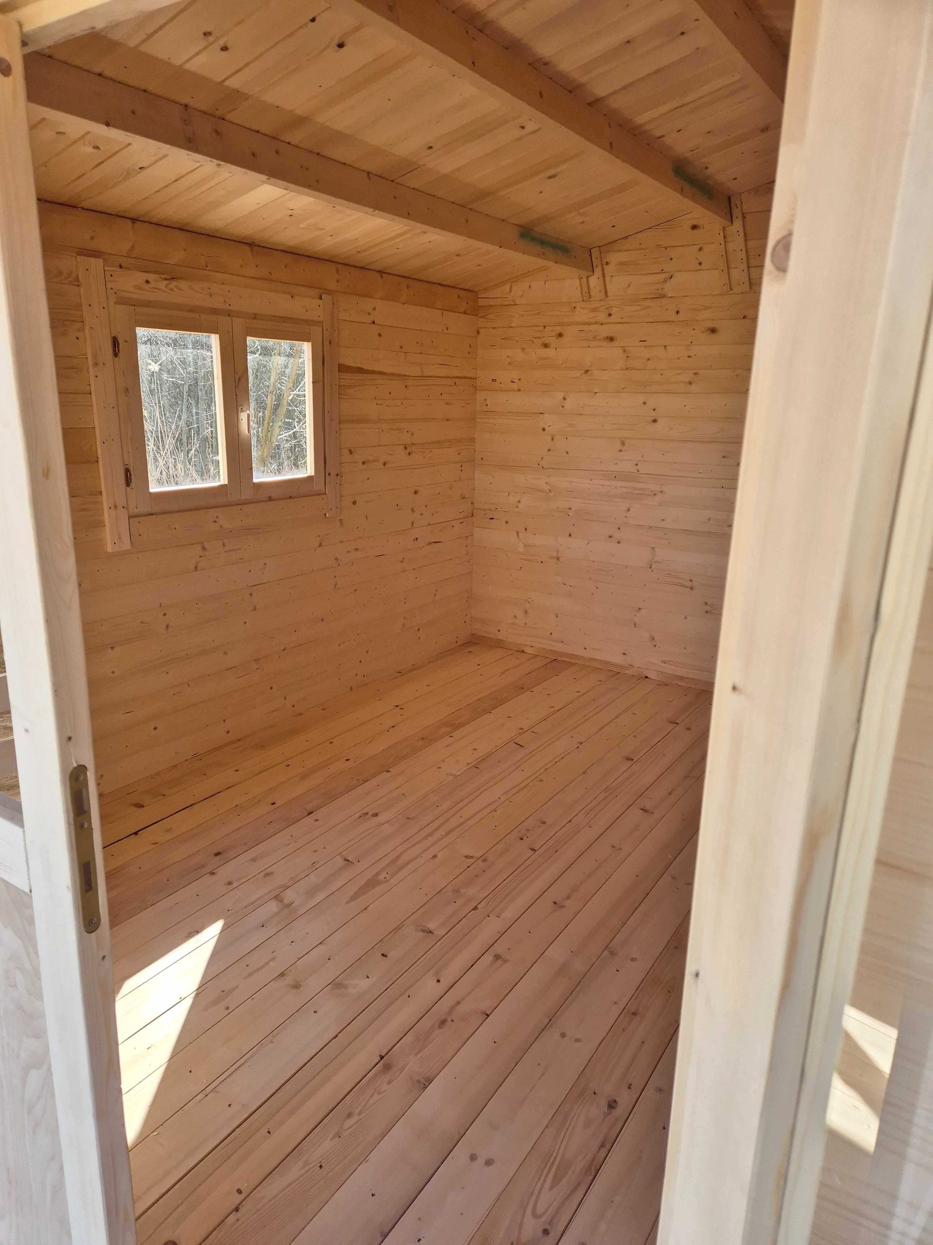 dostępny od zaraz SOLIDNY domek LETNISKOWY drewniany*6x4*24 m2*bal34mm