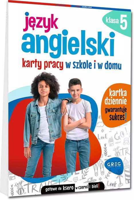 Język angielski. Karty pracy w szkole i w domu. Klasa 5. Greg