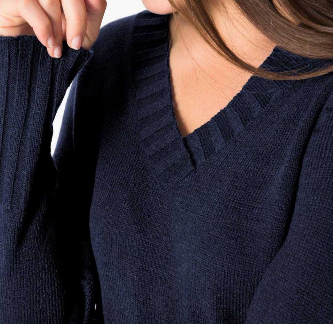Granatowy sweter Basic XS,S