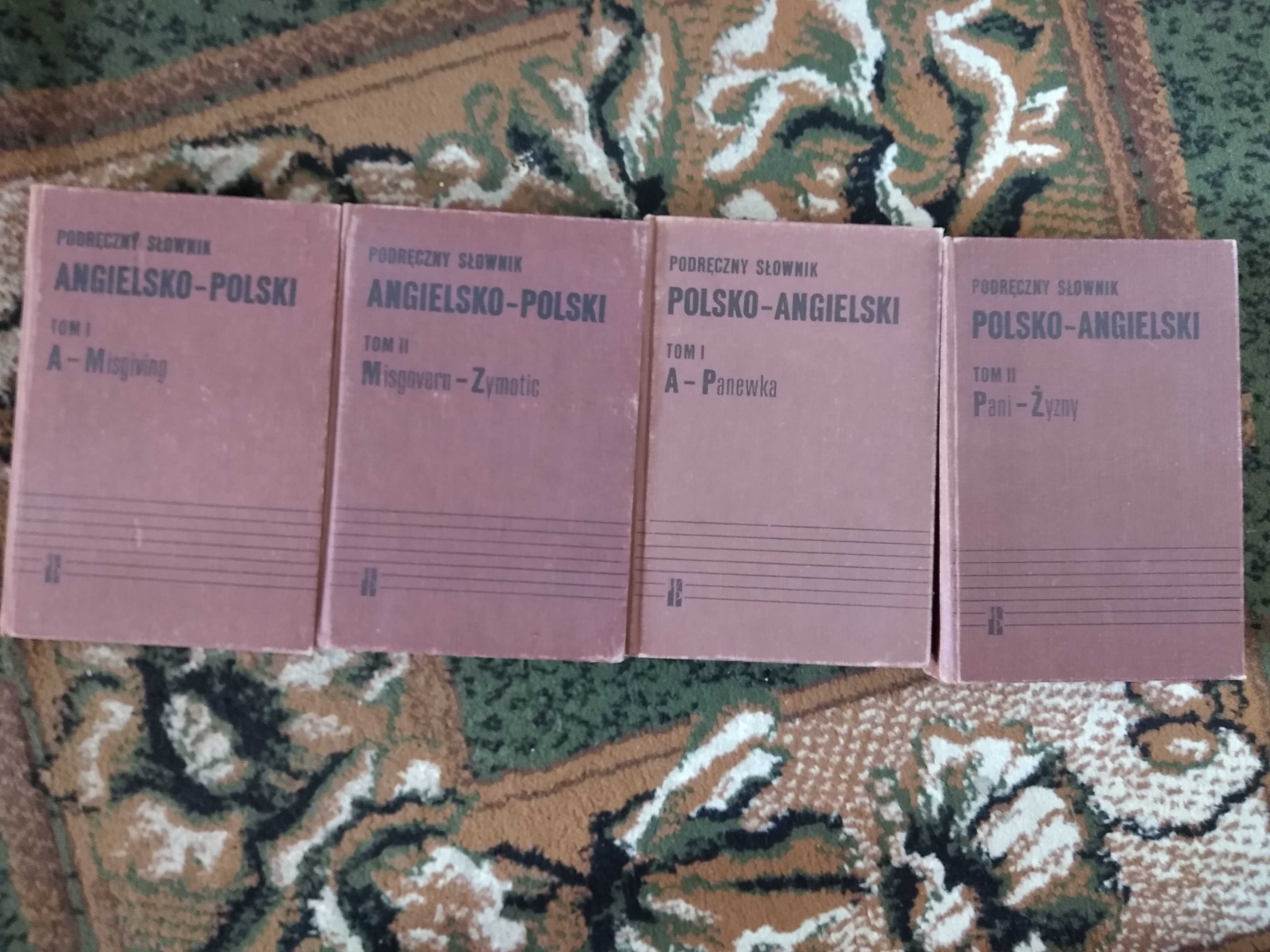Podręczny słownik polsko-angielski i angielsko-polski / 4 tomy / 1990