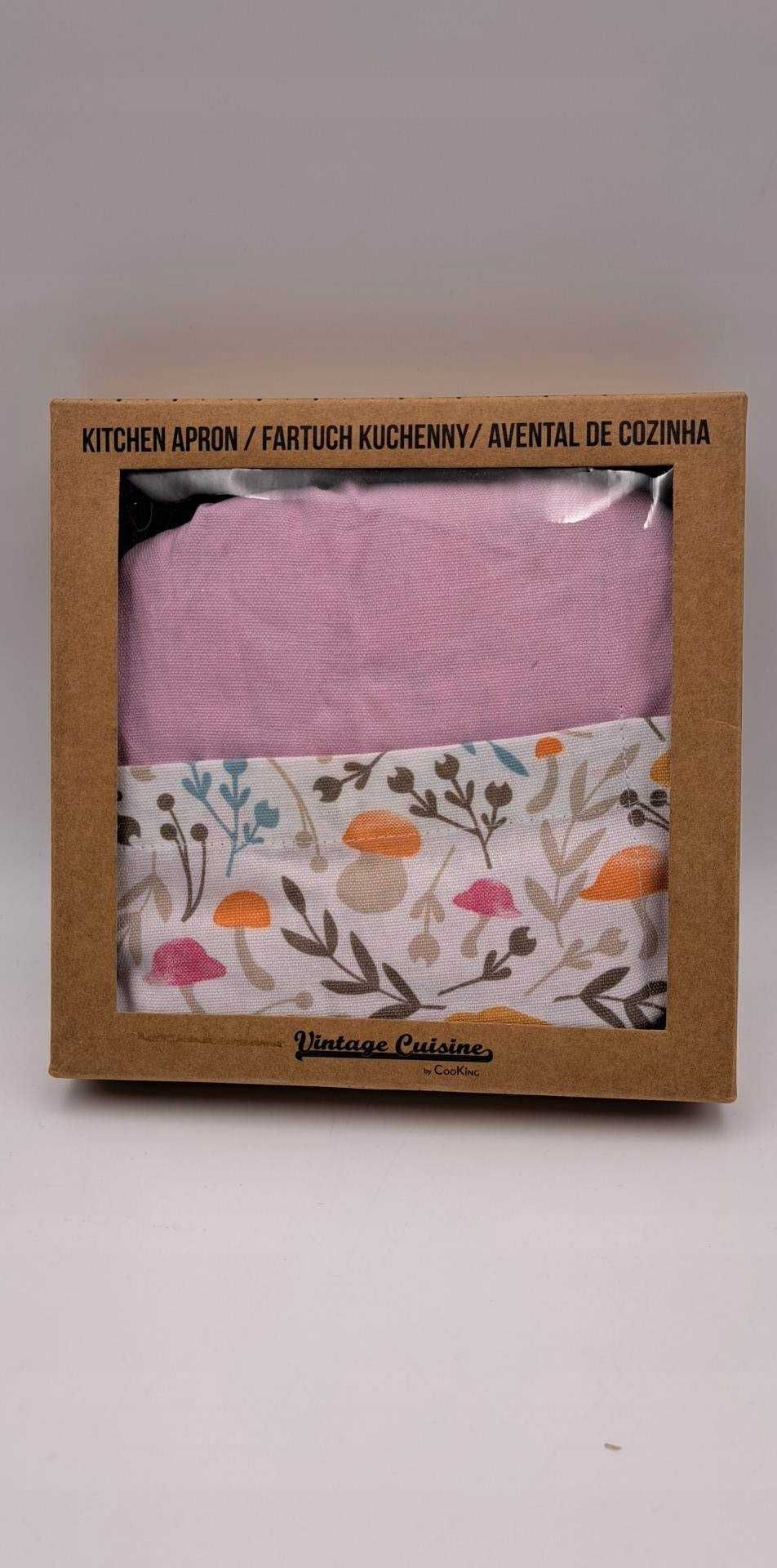 Fartuch kuchenny Vintage Cuisine różowy