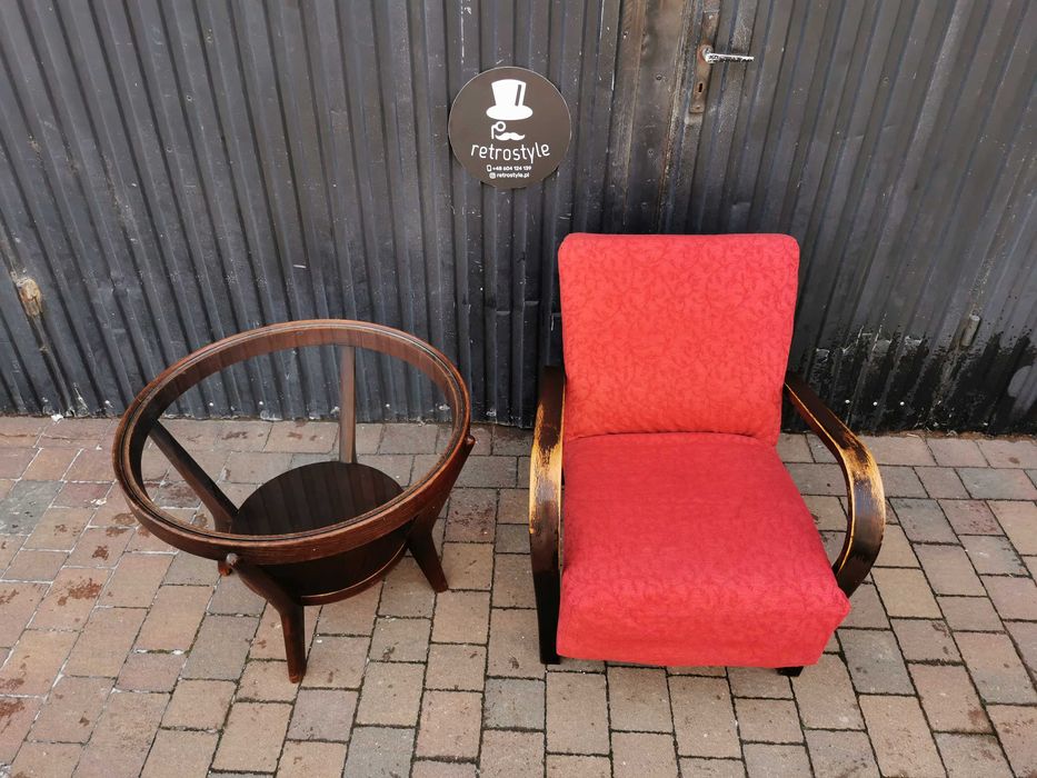 Fotel ART DECO Kropáček & Koželka, Czechosłowacja 30-60, RETRO, Prl