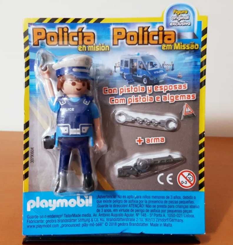 Playmobil - Policia em Missão com Pistola e Algemas + Arma