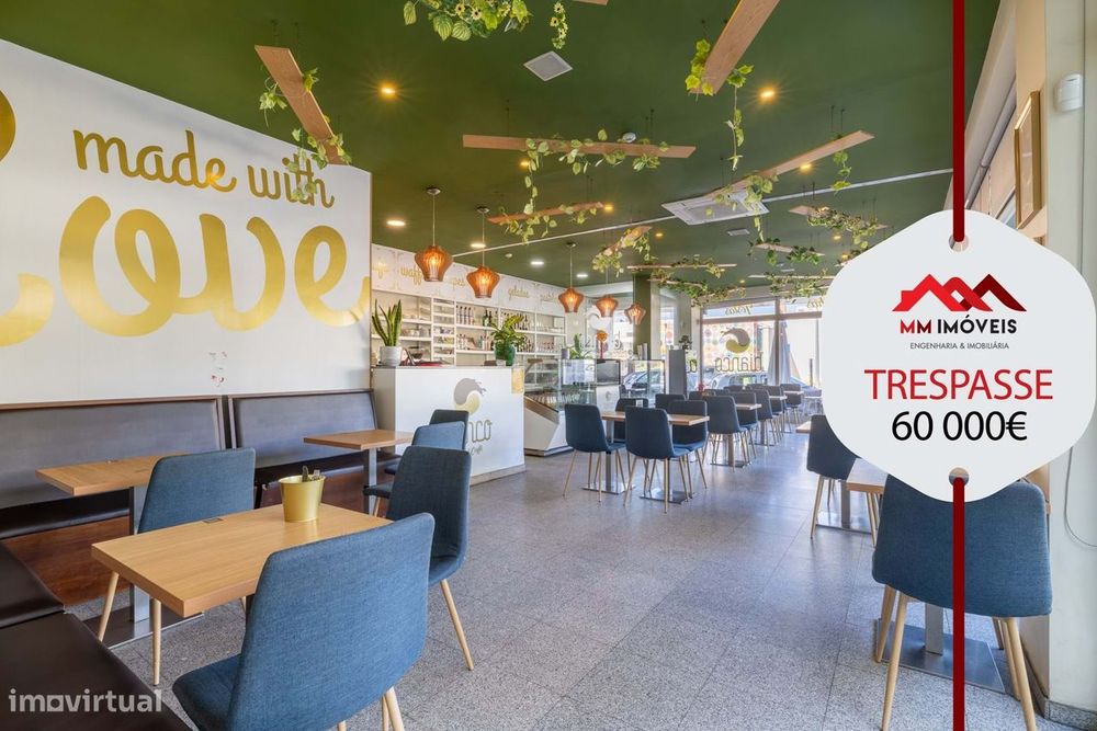 Gelataria/Cafetaria | Trespasse | Vale de Cambra | Localização Central