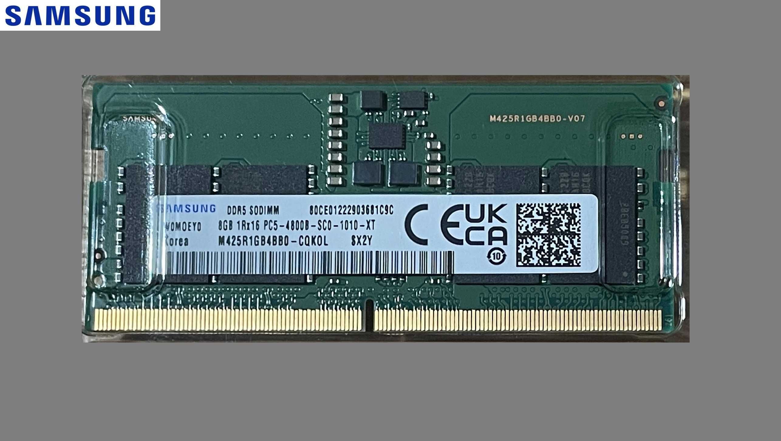 Pamięć RAM 2x8GB Samsung SODIMM DDR5 4800MHz CL40