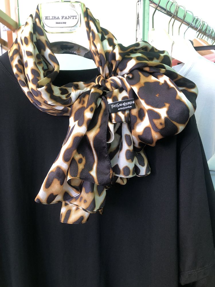 #Шикарный #Шарф-#Палантин #Yves Saint Laurent #Шелк #Италия