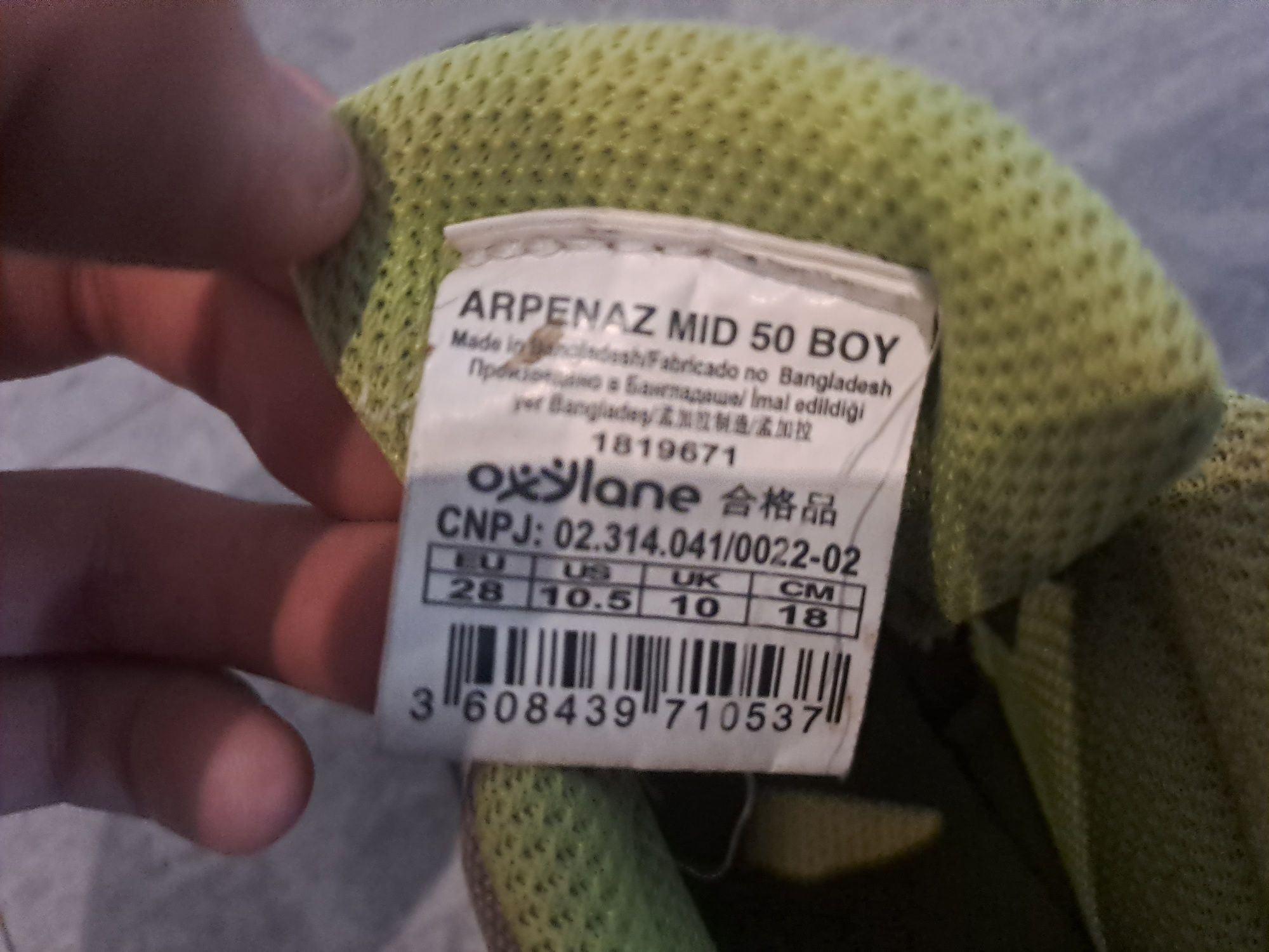 Dziecięce buty górskie Quechua rozmiar 28