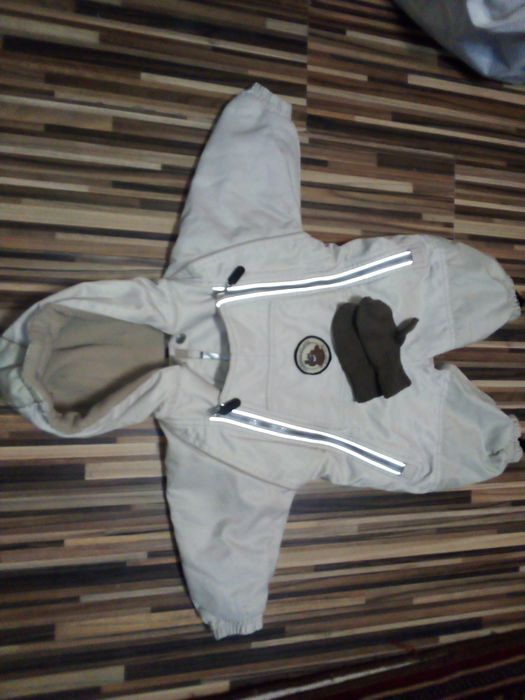 Комбинезон Baby club +варежки+носочки +махровый человечек