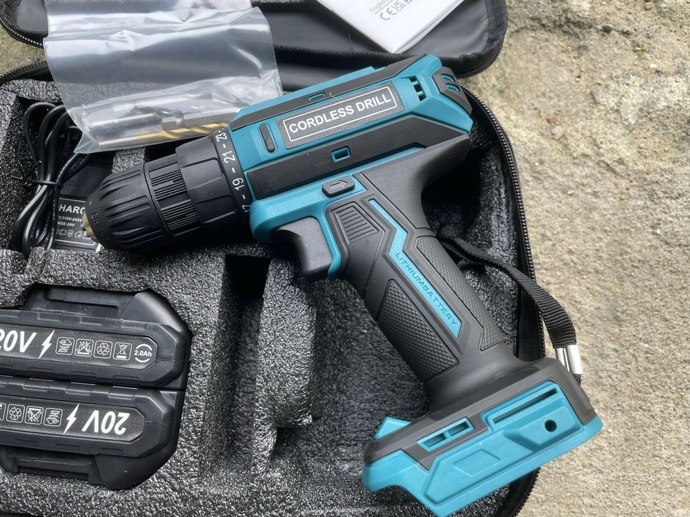 Wkretarka 20V Dwa biegi + 2 baterie