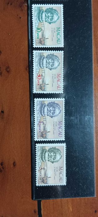 Selos novos e usados de Macau ,Portugal e Índia