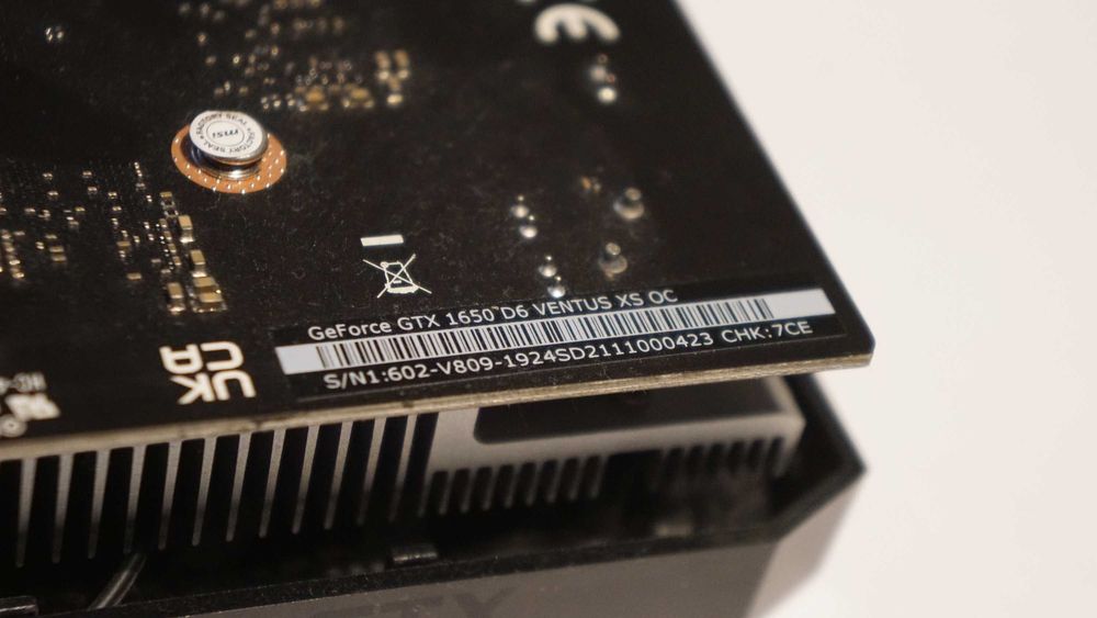 MSI GeForce GTX 1650 ventus xs oc 4gb