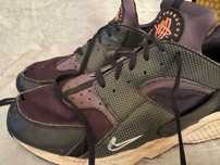 Nike Huarache czarno pomarańczowe