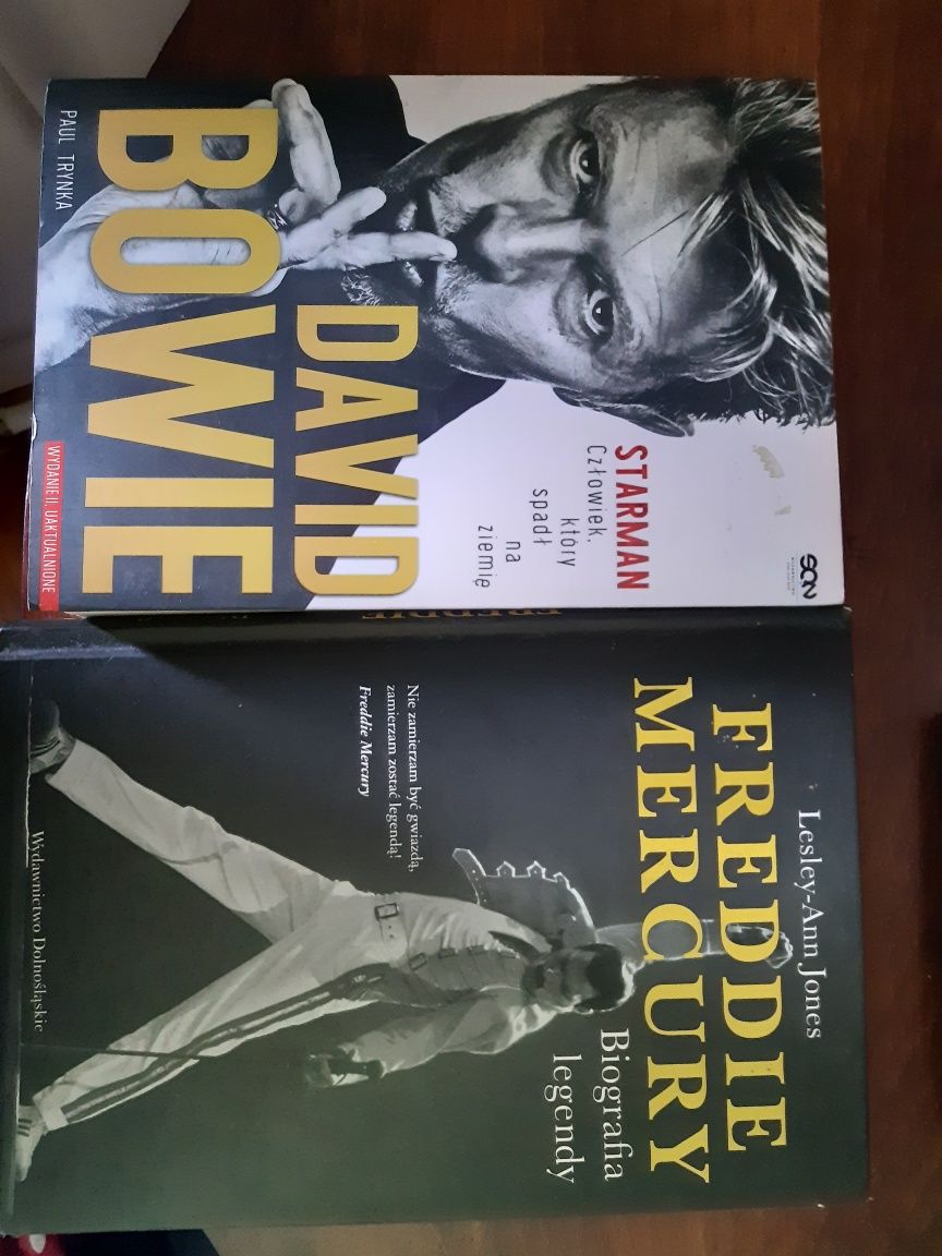 Komplet książek biograficznych David Bowie Freddie Mercury