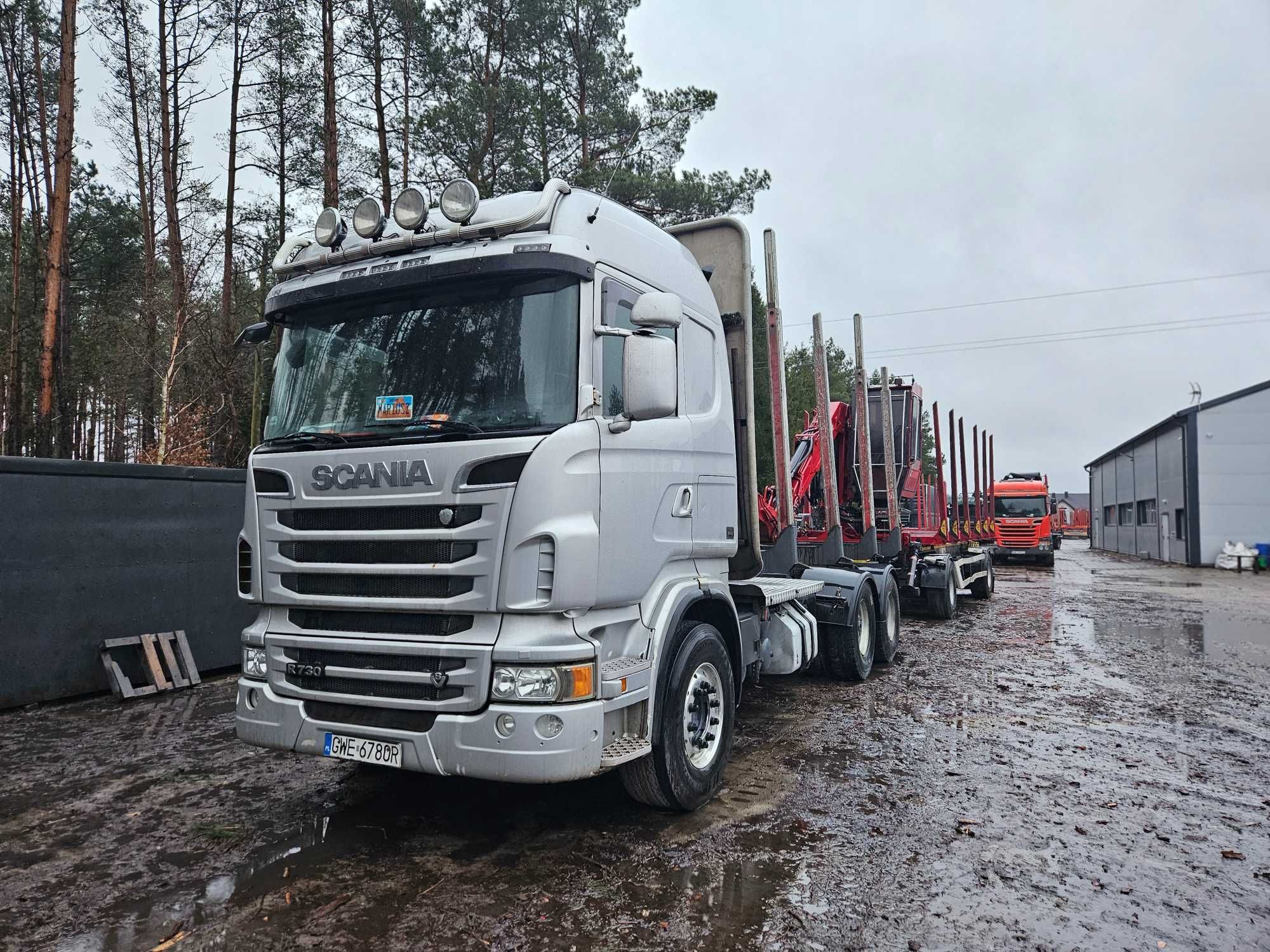 Scania do drewna drzewa lasu 6x4