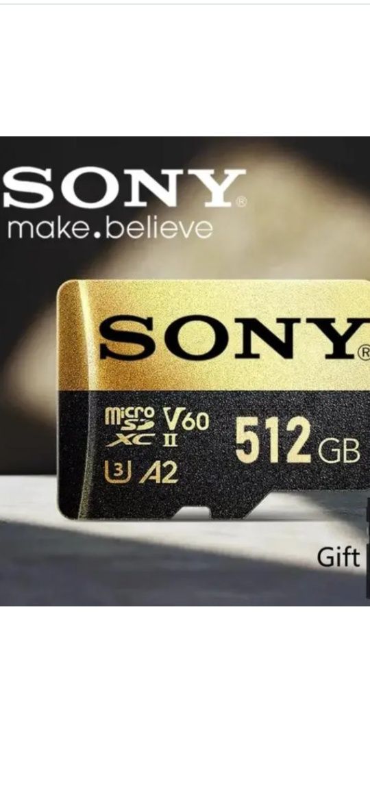 Карта памяти SONY-GOLDEN Mikro SD 512 GB !!!