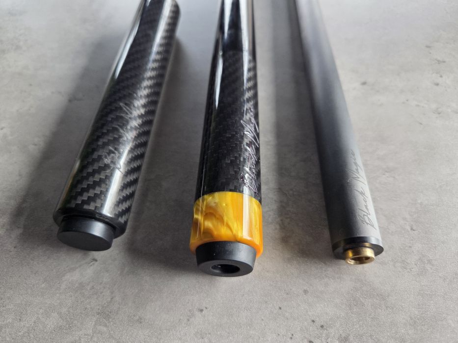 Kij bilardowy Carbon Black Magic Uni-Loc + przedłużka Carbon