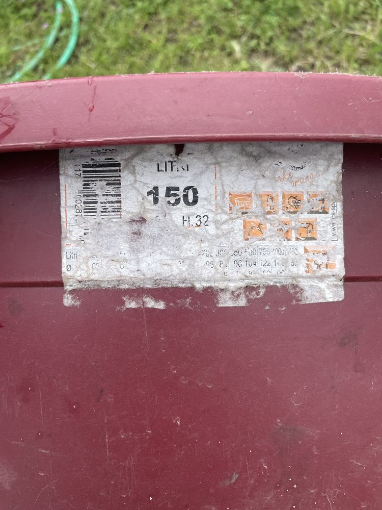Dorna de plástico de 150L