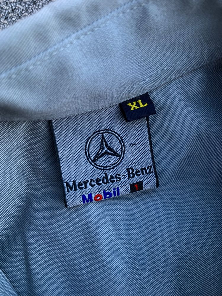 Mercedes Benz Vintage Racing Shirt 90s Size:L-XL Сорочка рубашка F1