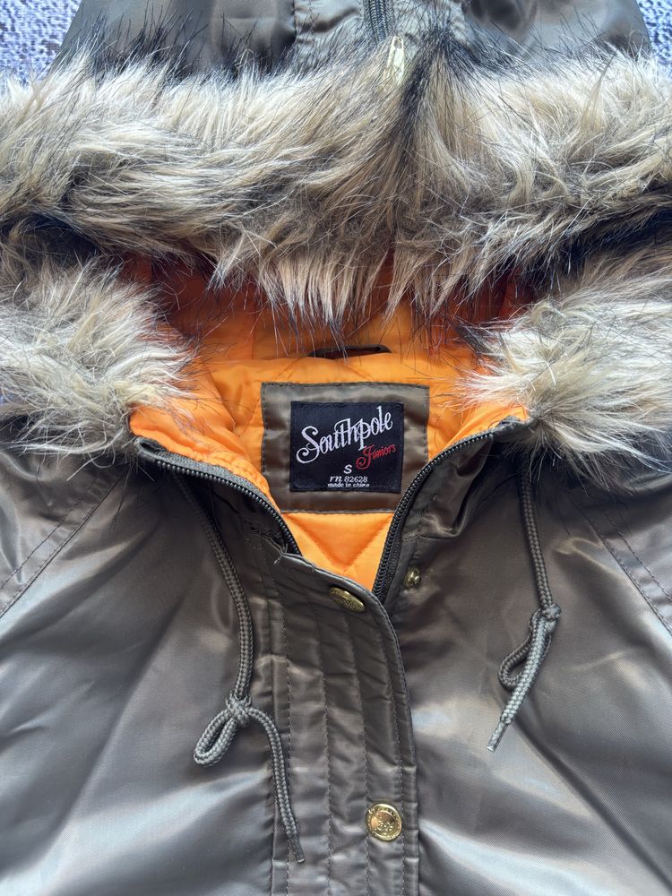 Бомбер Southpole з хутром вкорочений y2k sk8 opium