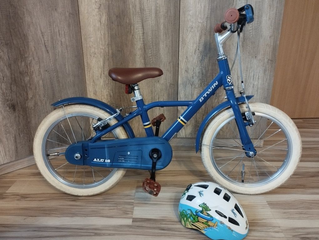 Rower Dziecięcy BTwin City 900 Koła 16" Alu. 7,3 kg Kask Po Serwisie!