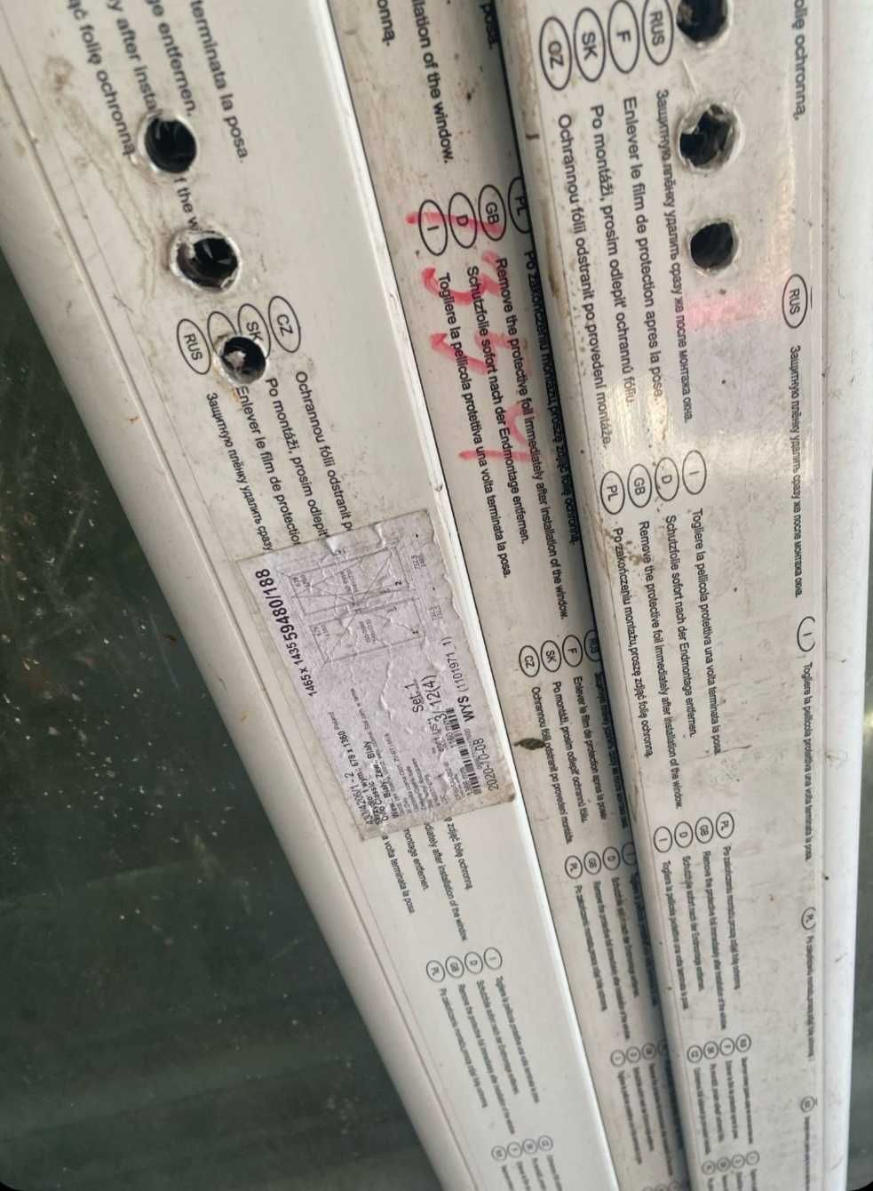Okna plastikowe okno zamienię balkonowe 150x150    80x150