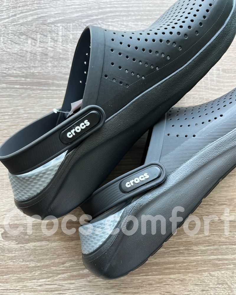 Крокси чорні crocs LiteRide чоловічі і жіночі , лайтрайд 36-44